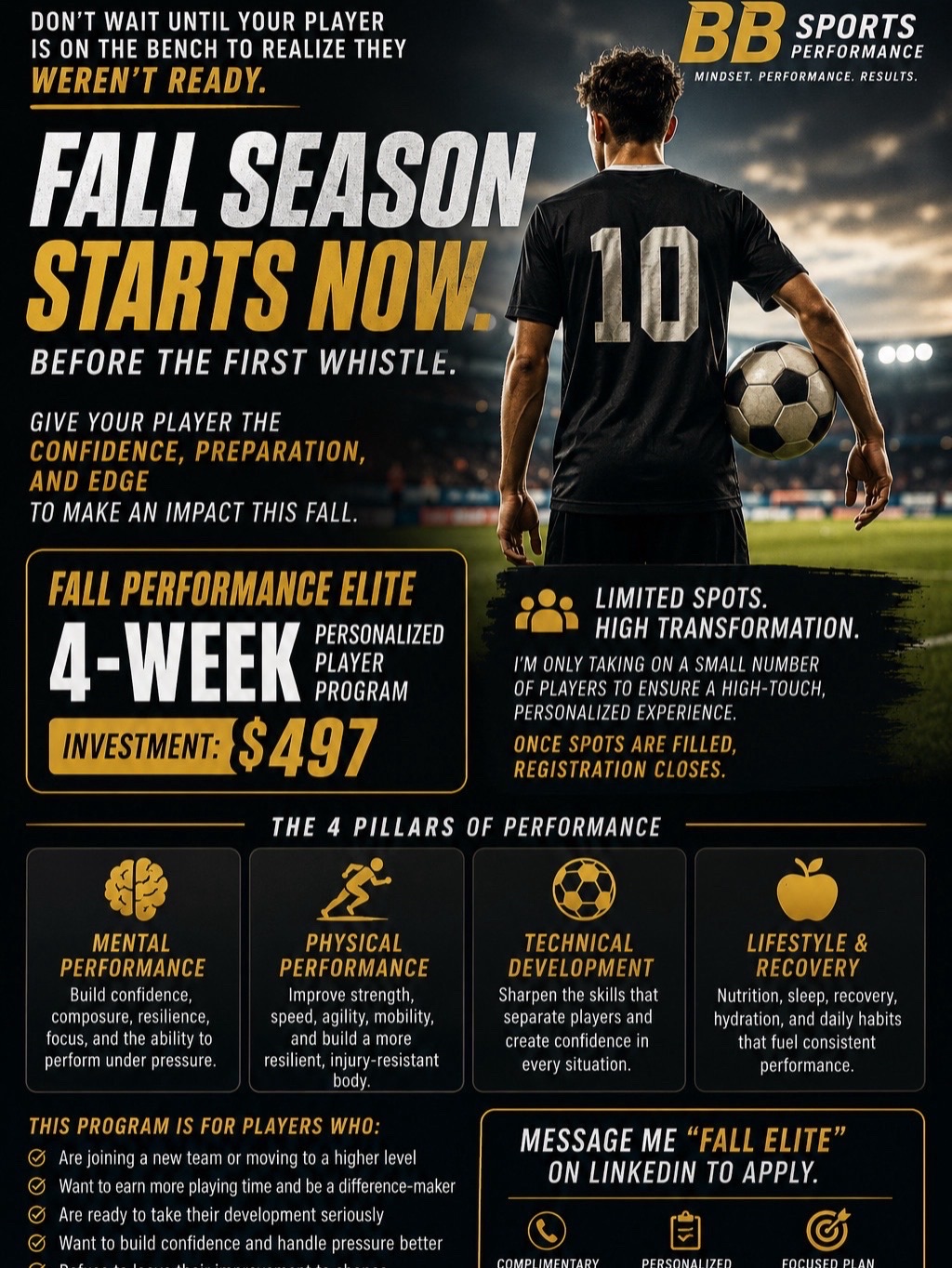 U9–U13 1-on-1 Player Development Program (6 Weeks) Personalized Training for Real Results